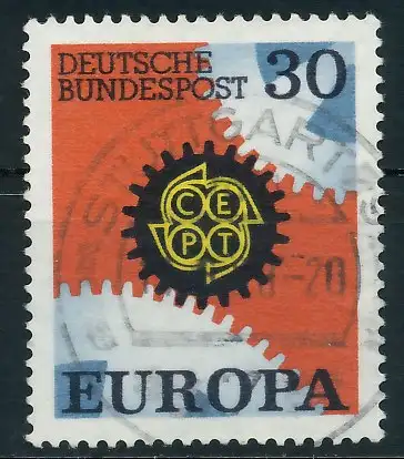 BRD BUND 1967 Nr 534 zentrisch gestempelt 7F8D6A