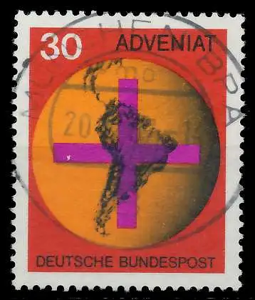 BRD 1967 Nr 545 gestempelt 7F8E8E