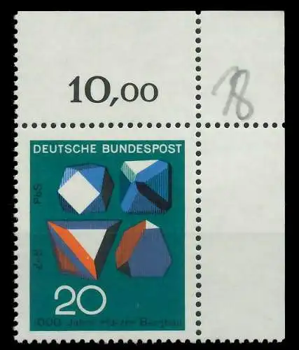 BRD 1968 Nr 547 postfrisch ECKE-ORE 7F8EDA