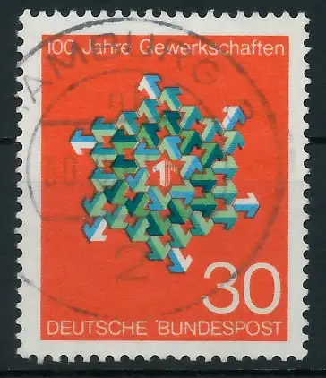 BRD 1968 Nr 570 gestempelt 7F986E