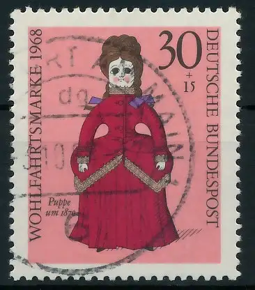 BRD 1968 Nr 573 gestempelt 7F98F2