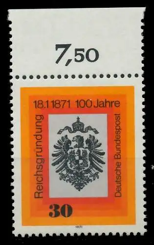 BRD 1971 Nr 658 postfrisch ORA 7F9952