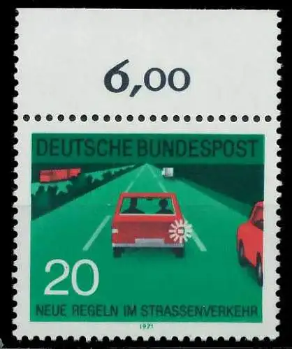 BRD 1971 Nr 672 postfrisch ORA 7F9B96