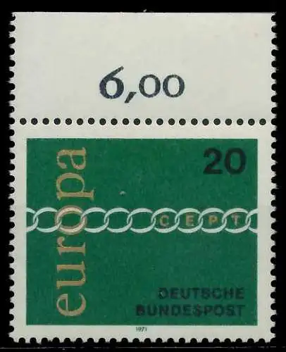 BRD BUND 1971 Nr 675 postfrisch ORA 7F9BE6