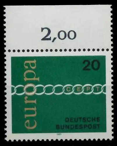 BRD BUND 1971 Nr 675 postfrisch ORA 7F9BF2