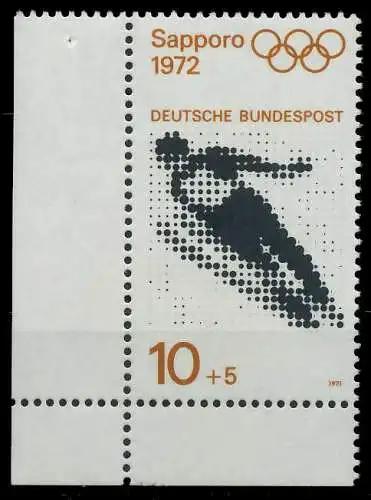 BRD 1971 Nr 680 postfrisch ECKE-ULI 7F9CC2