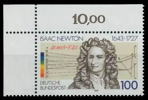 BRD 1993 Nr 1646 postfrisch ECKE-OLI 7F9E2A