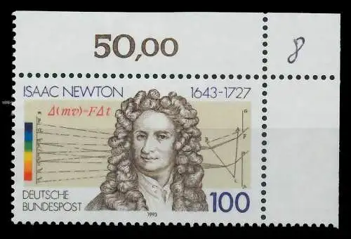 BRD 1993 Nr 1646 postfrisch ECKE-ORE 7F9E36