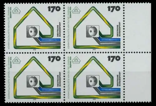 BRD 1993 Nr 1648 postfrisch VIERERBLOCK SRA 7F9E8A