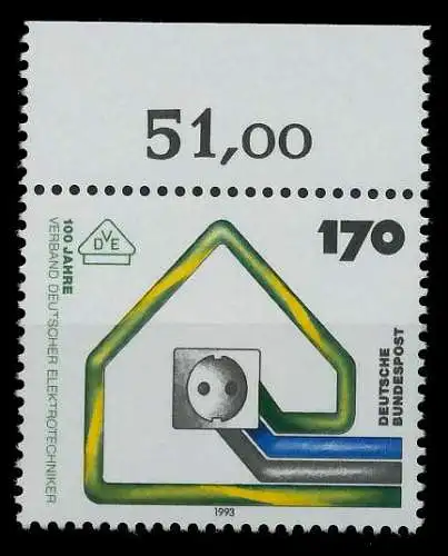 BRD 1993 Nr 1648 postfrisch ORA 7F9ECA
