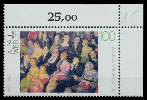 BRD 1993 Nr 1658 postfrisch ECKE-ORE 7FCFB6