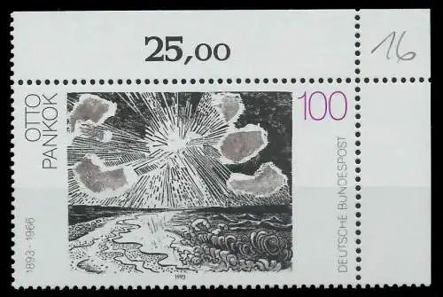 BRD 1993 Nr 1657 postfrisch ECKE-ORE 7FCFD2