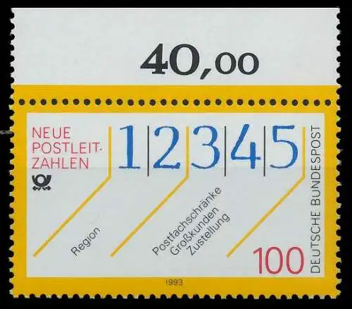 BRD 1993 Nr 1659 postfrisch ORA 7FCFEA