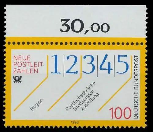 BRD 1993 Nr 1659 postfrisch ORA 7FCFFE