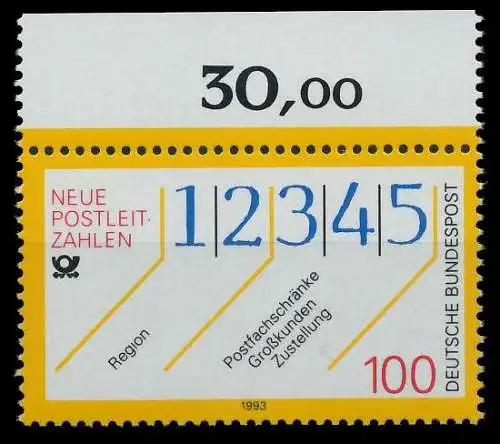 BRD 1993 Nr 1659 postfrisch ORA 7FD012