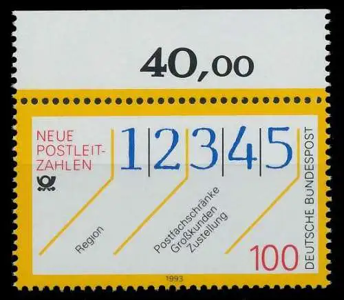 BRD 1993 Nr 1659 postfrisch ORA 7FD016