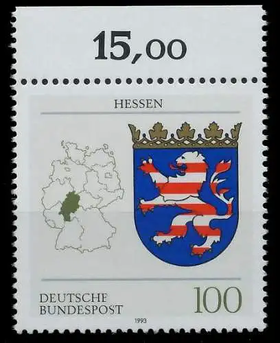 BRD 1993 Nr 1660 postfrisch ORA 7FD026