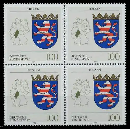 BRD 1993 Nr 1660 postfrisch VIERERBLOCK S5C077A