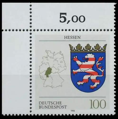 BRD 1993 Nr 1660 postfrisch ECKE-OLI 7FD052