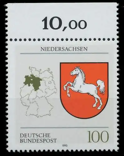 BRD 1993 Nr 1662 postfrisch ORA 7FD07E