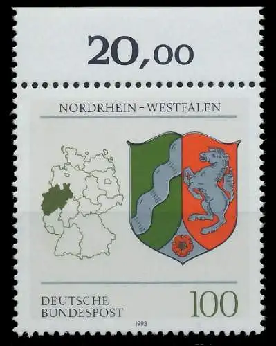 BRD 1993 Nr 1663 postfrisch ORA 7FD0B6