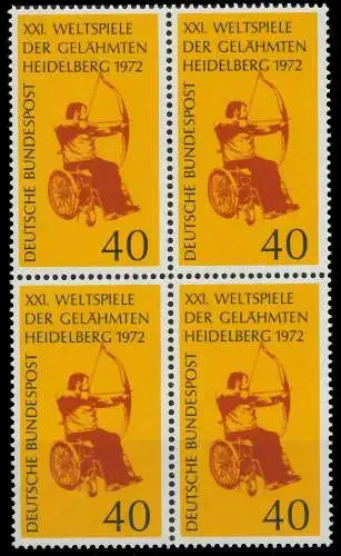 BRD 1972 Nr 733 postfrisch VIERERBLOCK 7FD4E2