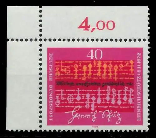 BRD 1972 Nr 741 postfrisch ECKE-OLI 7FD546