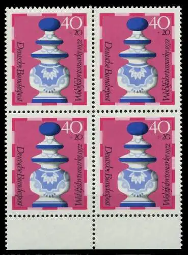 BRD 1972 Nr 744 postfrisch VIERERBLOCK URA 7FD592
