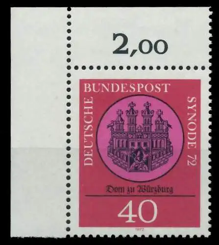 BRD 1972 Nr 752 postfrisch ECKE-OLI 7FD672