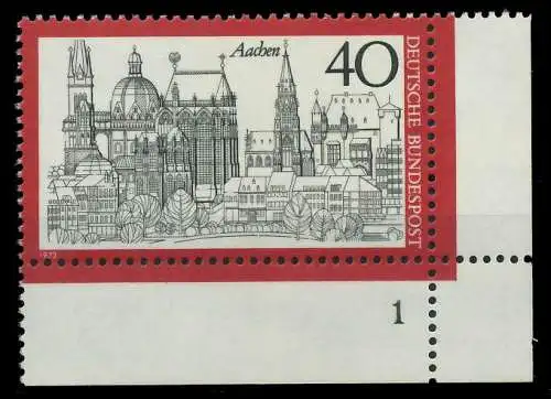 BRD 1973 Nr 788 postfrisch FORMNUMMER 1 7FF9FA