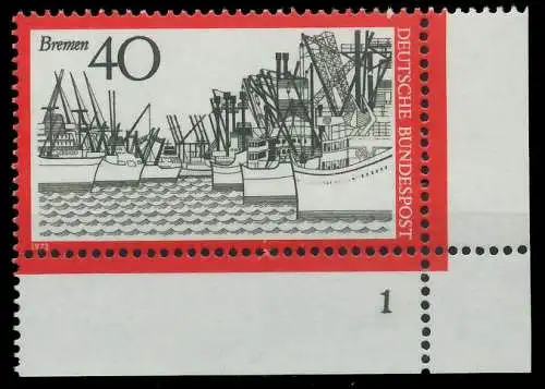 BRD BUND 1973 Nr 789 postfrisch FORMNUMMER 1 7FFA16