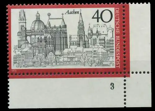 BRD 1973 Nr 788 postfrisch FORMNUMMER 2 7FFA32