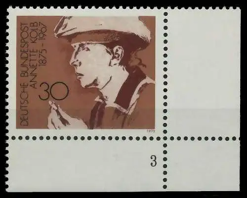 BRD 1975 Nr 826 postfrisch FORMNUMMER 3 7FFEEA