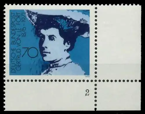 BRD 1975 Nr 829 postfrisch FORMNUMMER 2 80174E