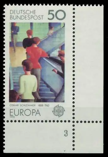 BRD BUND 1975 Nr 841 postfrisch FORMNUMMER 3 8018B2