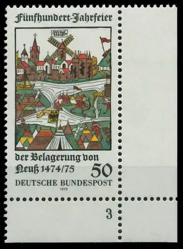 BRD 1975 Nr 843 postfrisch FORMNUMMER 3 801902