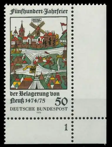 BRD 1975 Nr 843 postfrisch FORMNUMMER 1 80190A