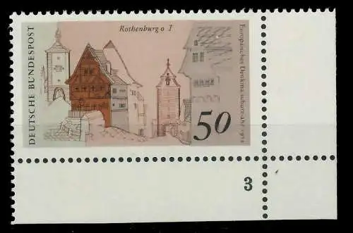 BRD BUND 1975 Nr 861 postfrisch FORMNUMMER 3 S5E3CF6