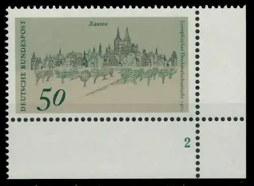 BRD BUND 1975 Nr 863 postfrisch FORMNUMMER 2 8019DE