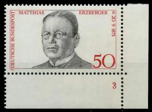 BRD 1975 Nr 865 postfrisch FORMNUMMER 3 S5E3D86