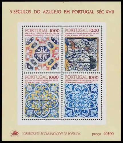 PORTUGAL Block 38 postfrisch S018CD2