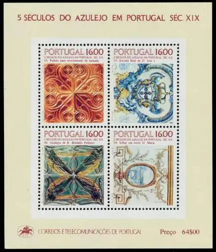 PORTUGAL Block 46 postfrisch S018BE2