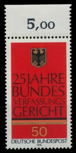 BRD 1976 Nr 879 postfrisch ORA 8036AA