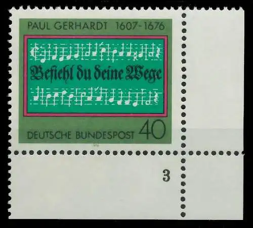 BRD 1976 Nr 893 postfrisch FORMNUMMER 3 S5ECB1E
