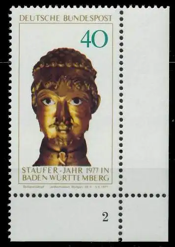 BRD BUND 1977 Nr 933 postfrisch FORMNUMMER 2 S5EFEF2