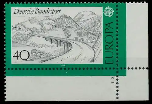 BRD BUND 1977 Nr 934 postfrisch FORMNUMMER 2 803CEE