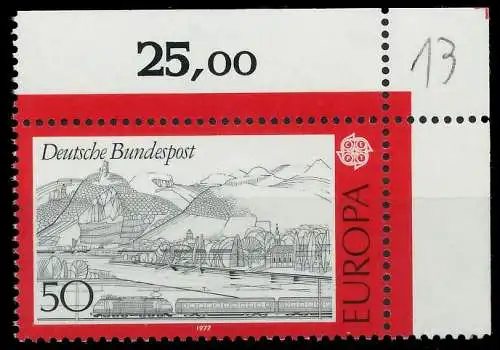 BRD BUND 1977 Nr 935 postfrisch ECKE-ORE 803D06