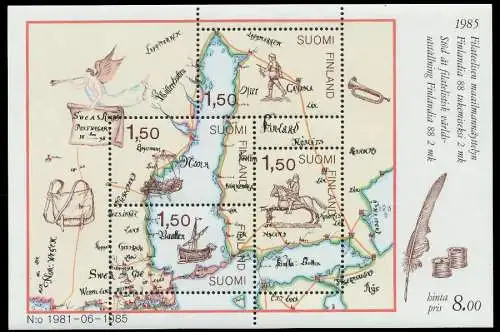 FINNLAND Block 1 postfrisch S019852