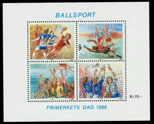 NORWEGEN Block 10 postfrisch S018DA6