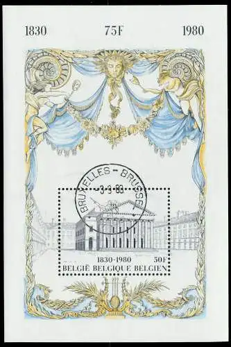 BELGIEN Block 49 zentrisch gestempelt S01977E